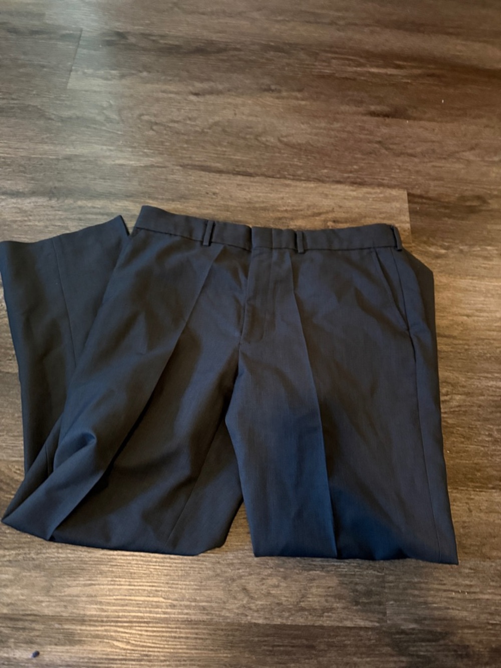 Men's Dress Pants - Black Classic Pleated Trousers